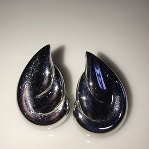 Silver Vintage Jewelry Napier Earrings
